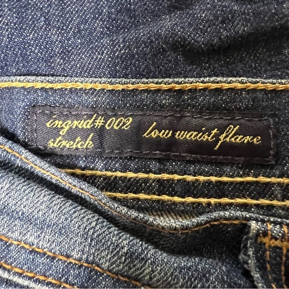 CITIZENS OF HUMANITY Denim Ingrid #002 Low Waist Flare Blue Jeans Size 28 - Picture 9 of 13